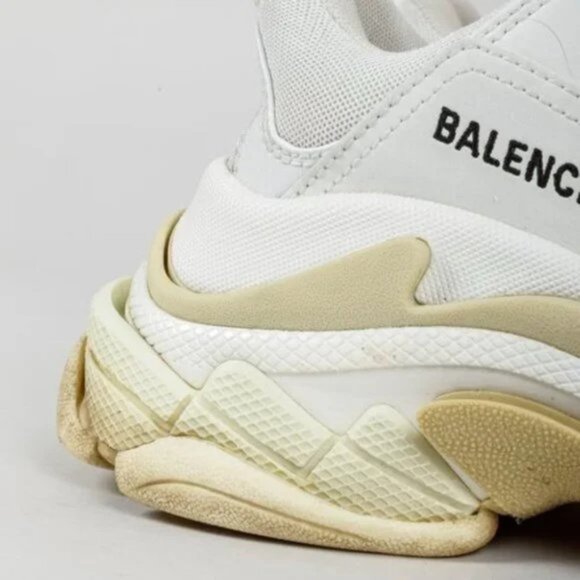 Balenciaga White Triple S Sneakers - Picture 7 of 13